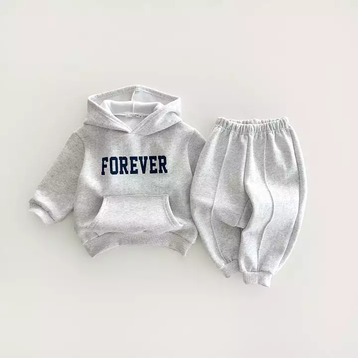 2 Pieces Set Baby Kid Boys Letters Hoodies Sweatshirts And Solid Color Pants Wholesale 231130241