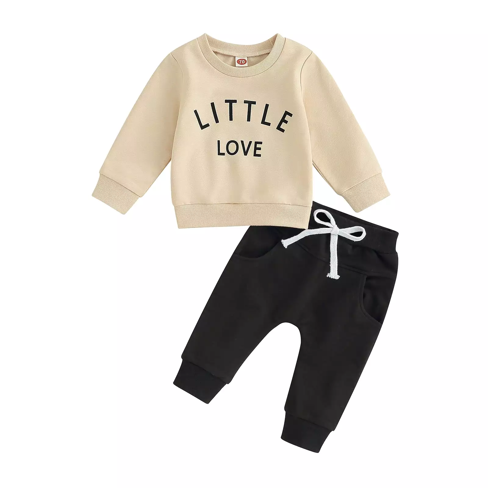 2 Pieces Set Baby Kid Boys Letters Tops And Solid Color Pants Wholesale 231130314