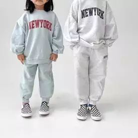 2 Pieces Set Baby Kid Girls Boys Sports Letters Hoodies Sweatshirts And Solid Color Pants Wholesale 230828220