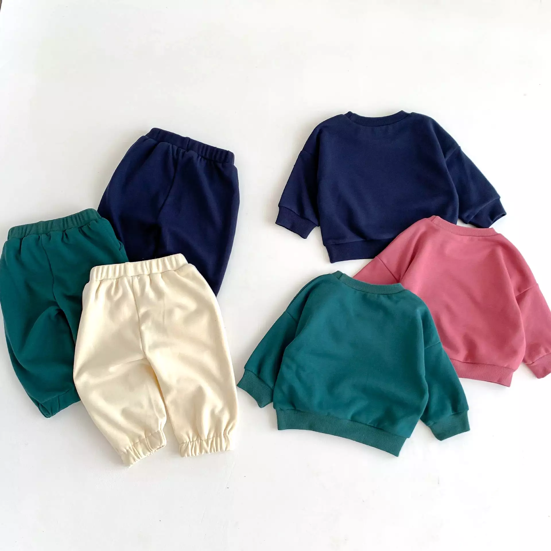 2 Pieces Set Baby Kid Girls Boys Sports Letters Hoodies Sweatshirts And Solid Color Pants Wholesale 23101909