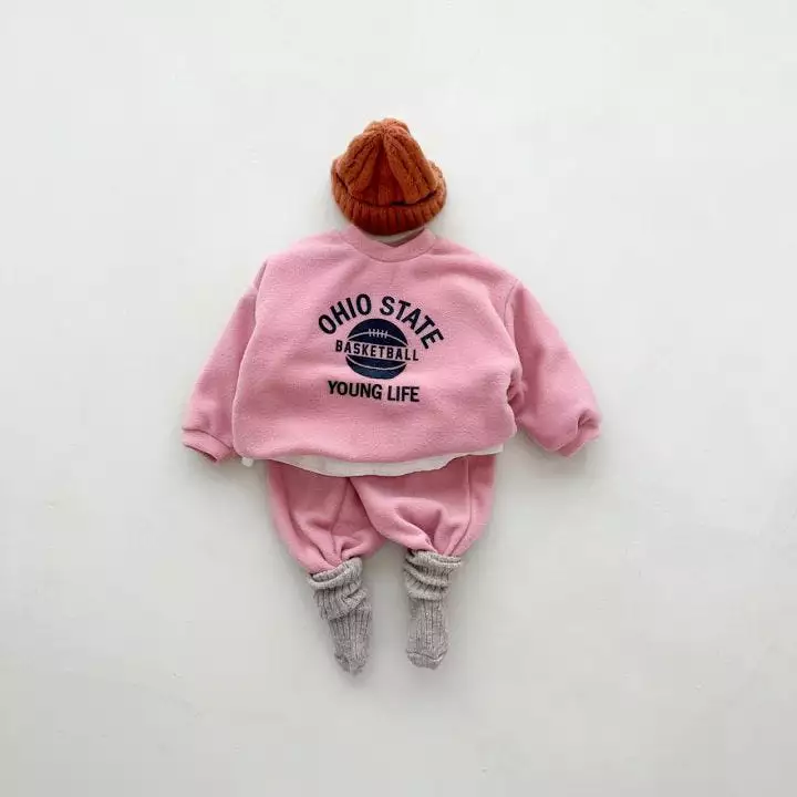 2 Pieces Set Baby Kid Girls Letters Hoodies Sweatshirts And Solid Color Pants Wholesale 231130253