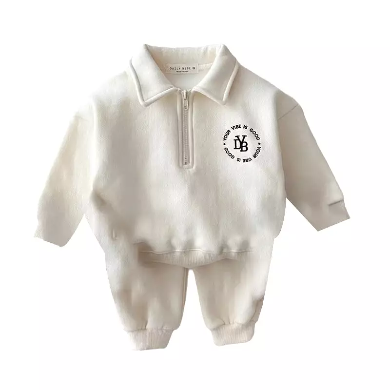 2 Pieces Set Baby Unisex Letters Polo Shirts And Solid Color Pants Wholesale 230111217