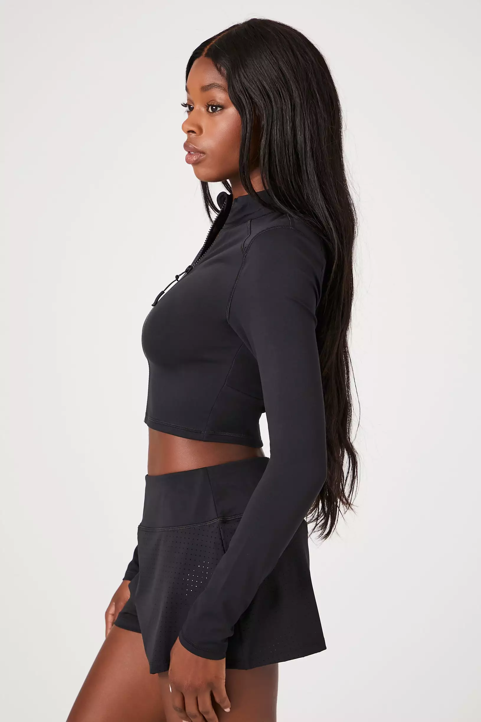 Active Zip-Up Cropped Jacket