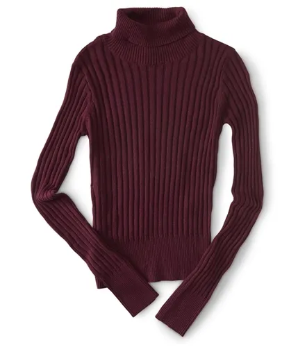 Aeropostale Womens Ribbed Turtleneck Knit Sweater