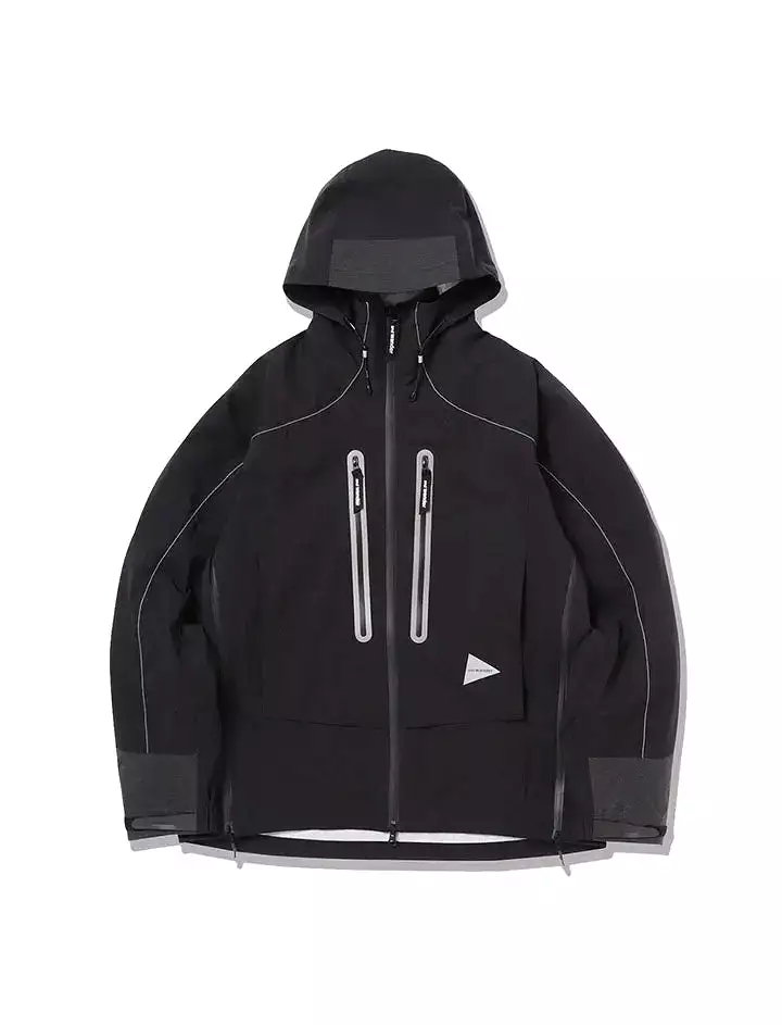 And Wander Pertex Shield Rain Jacket Black