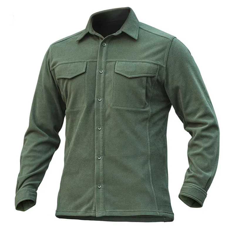 Archon Tactical Men's Long Sleeve Shirt, Stretch Fabric, Warm Jacket For Winter