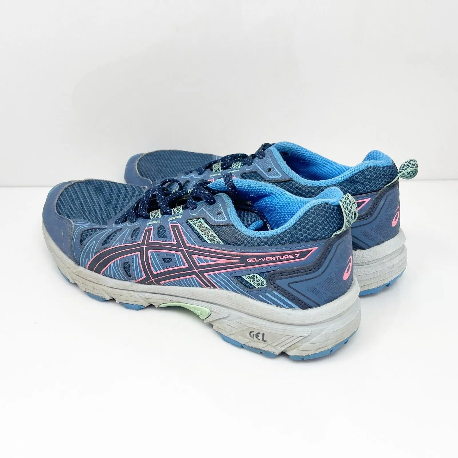 Asics Womens Gel Venture 7 1012A476 Blue Running Shoes Sneakers Size 7