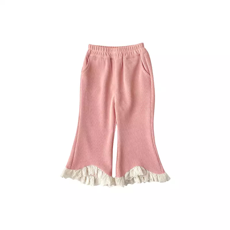 Baby Kid Girls Solid Color Pants Wholesale 240301148