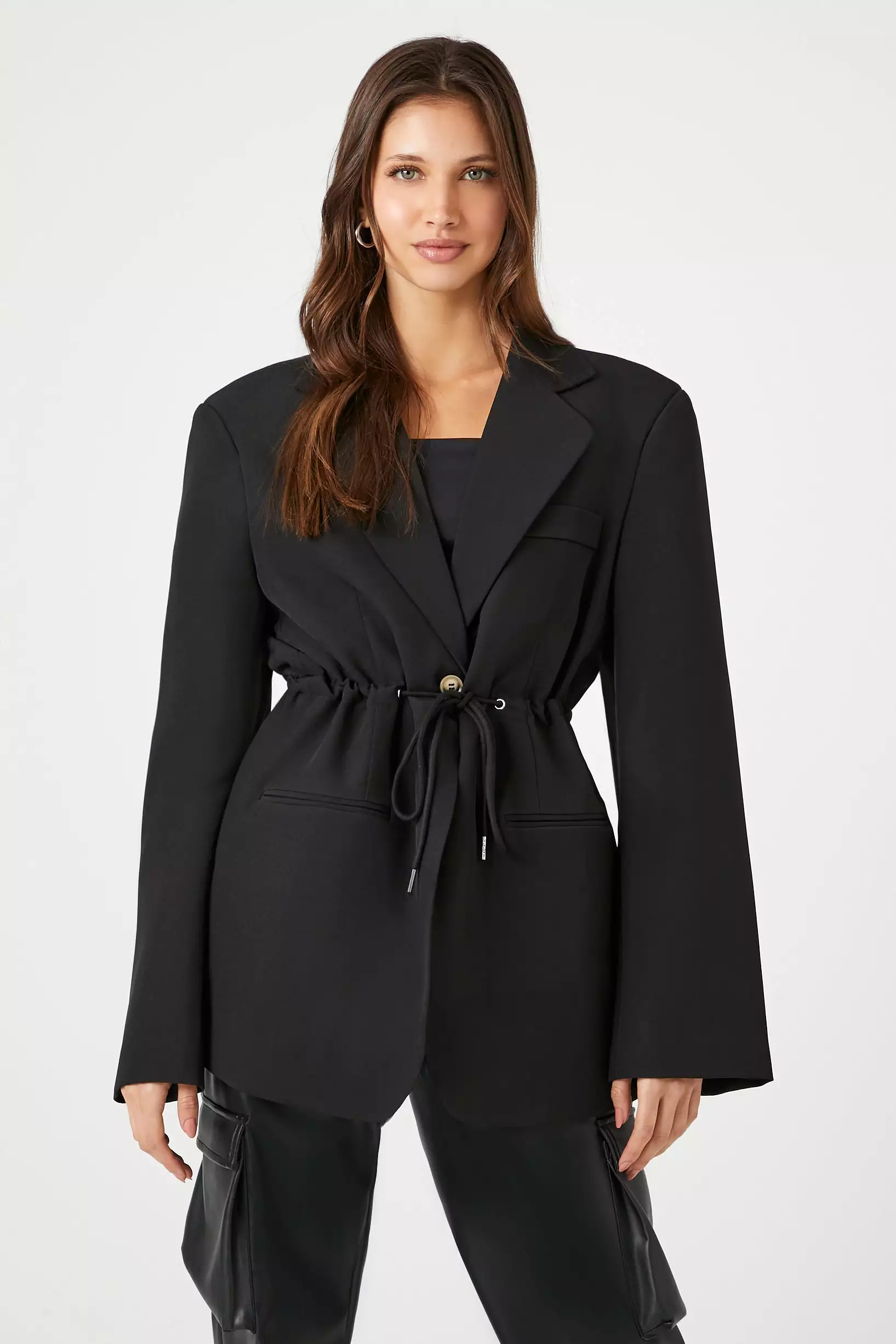 Belted Single-Breasted Blazer