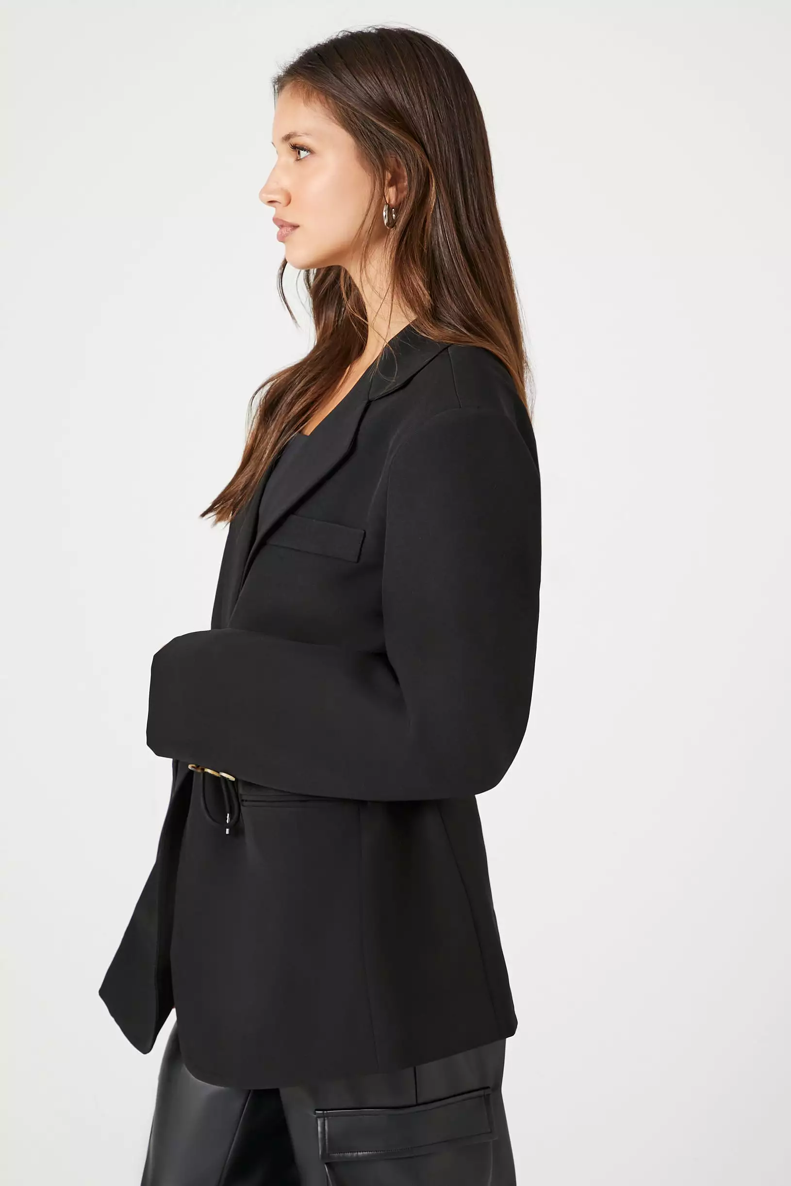 Belted Single-Breasted Blazer