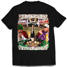 Big Tymers Vintage Mint Black Tee