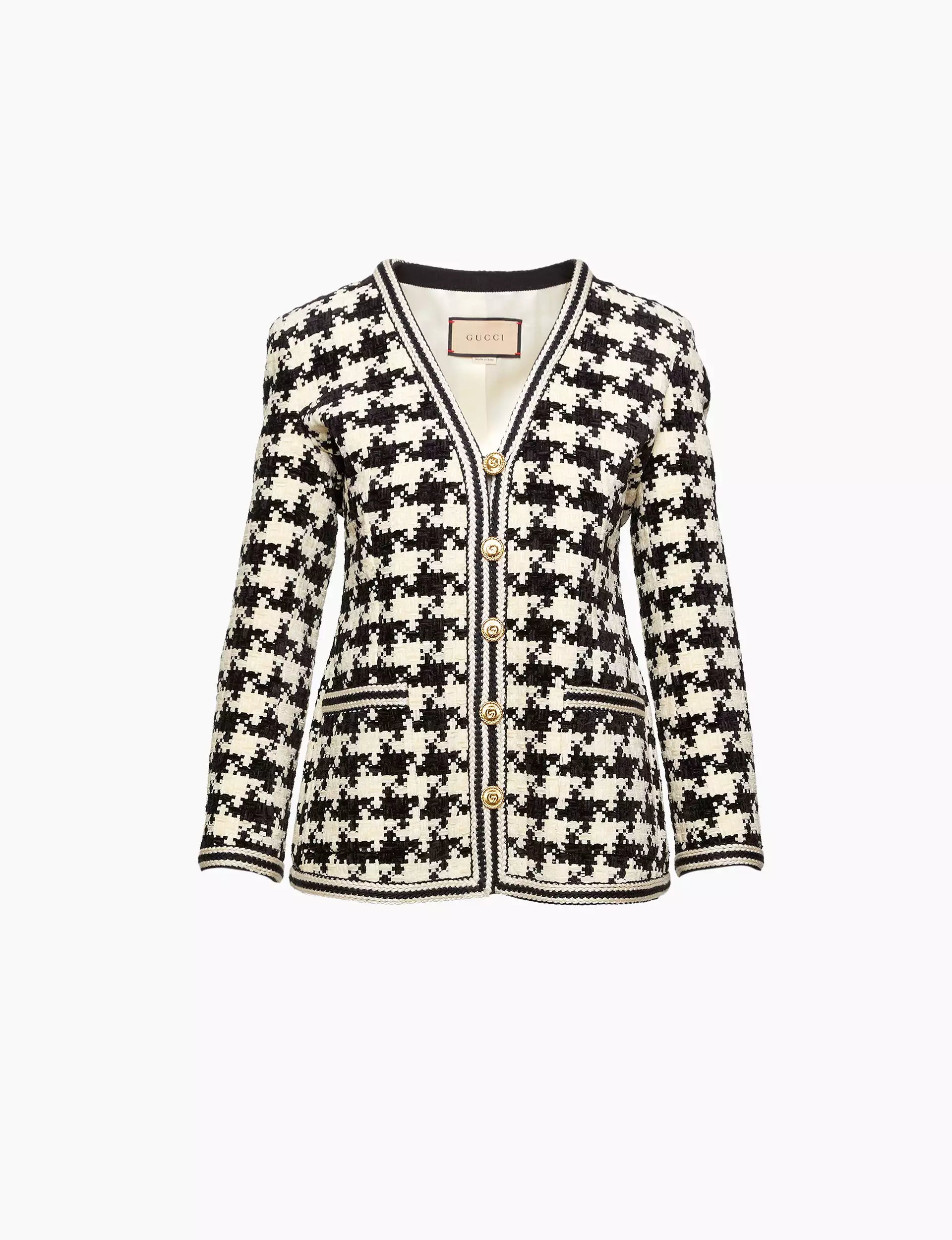 Black and Ivory Tweed Jacket