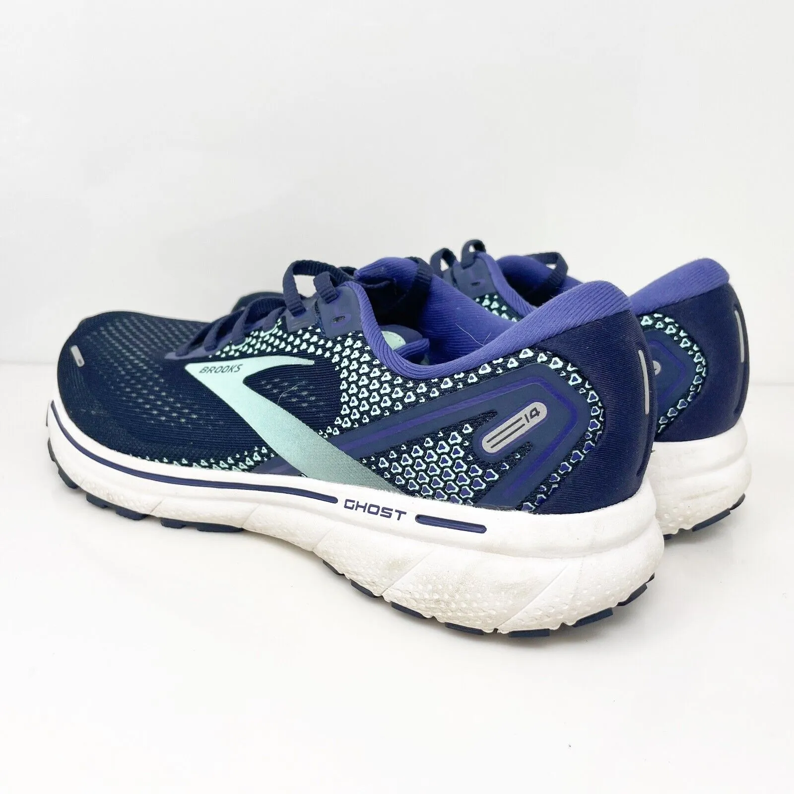 Brooks Womens Ghost 14 1203561B446 Blue Running Shoes Sneakers Size 11 B