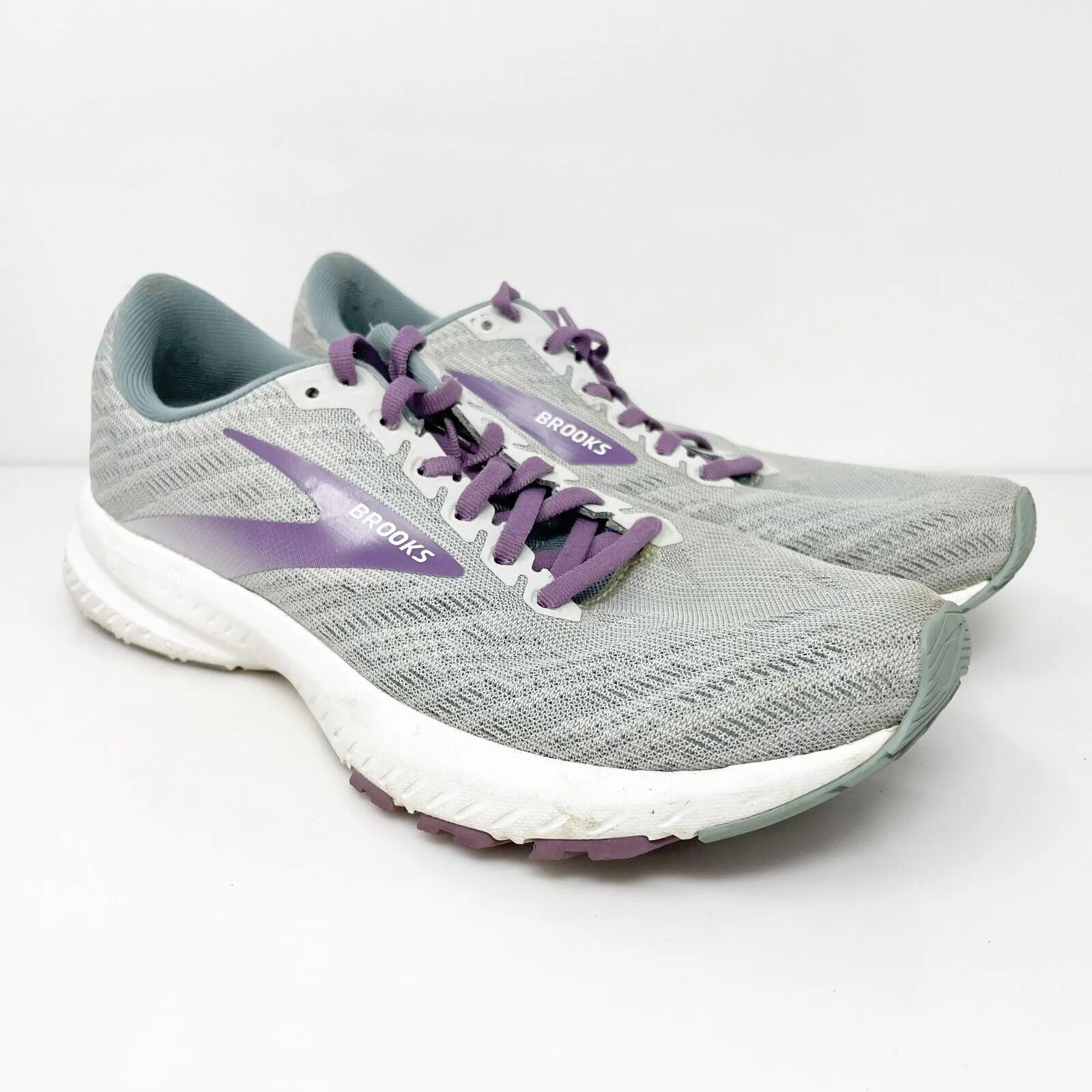 Brooks Womens Launch 7 1203221B016 Gray Running Shoes Sneakers Size 9 B