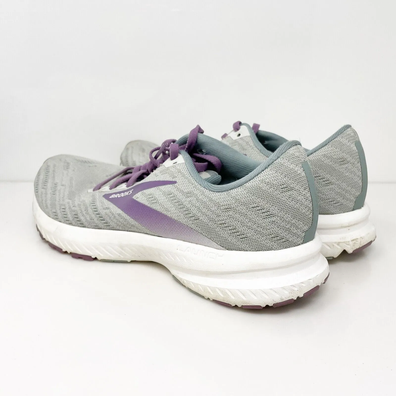 Brooks Womens Launch 7 1203221B016 Gray Running Shoes Sneakers Size 9 B