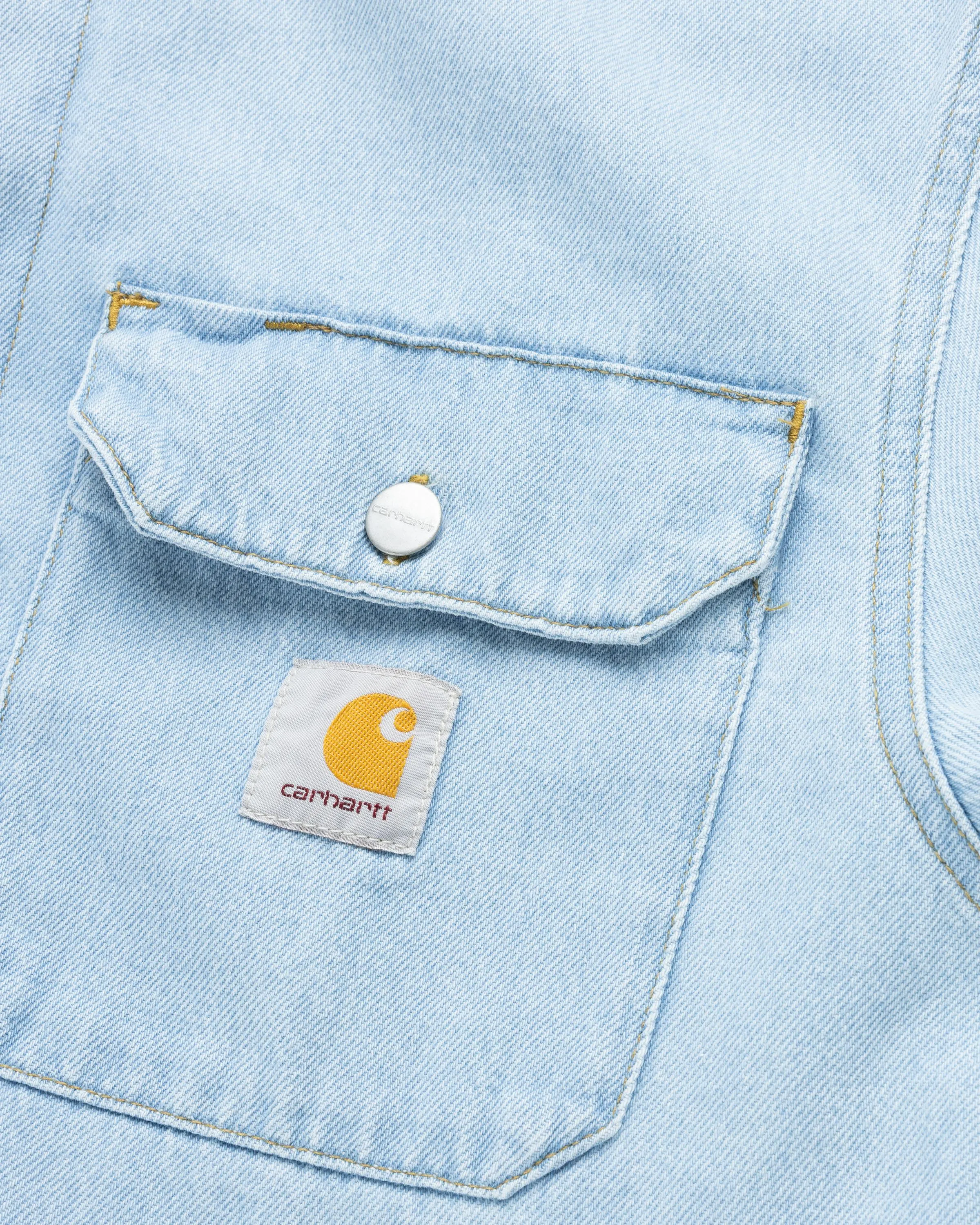 Carhartt WIP – Harvey Shirt Jacket Blue/Stone Bleached | Highsnobiety Shop