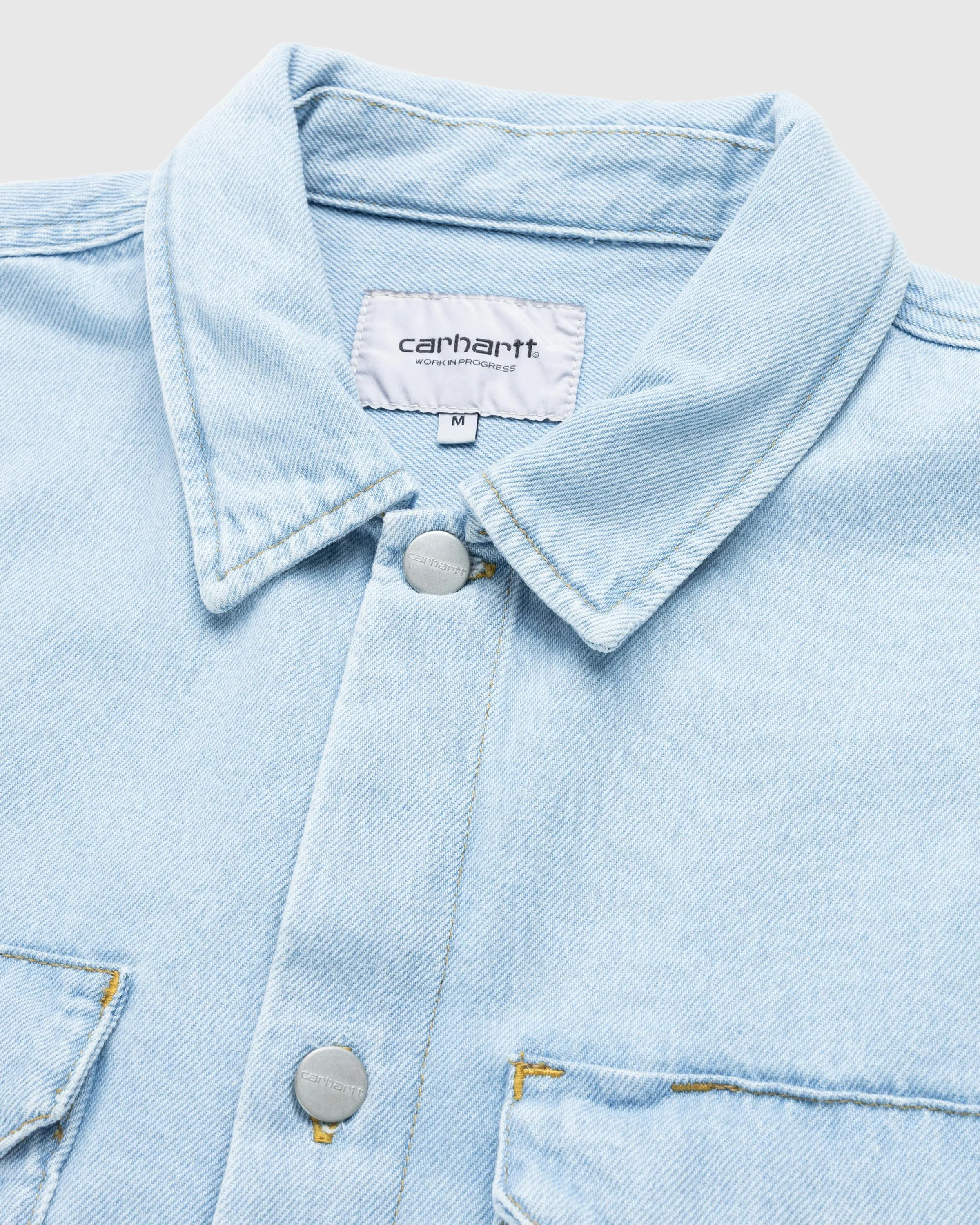 Carhartt WIP – Harvey Shirt Jacket Blue/Stone Bleached | Highsnobiety Shop