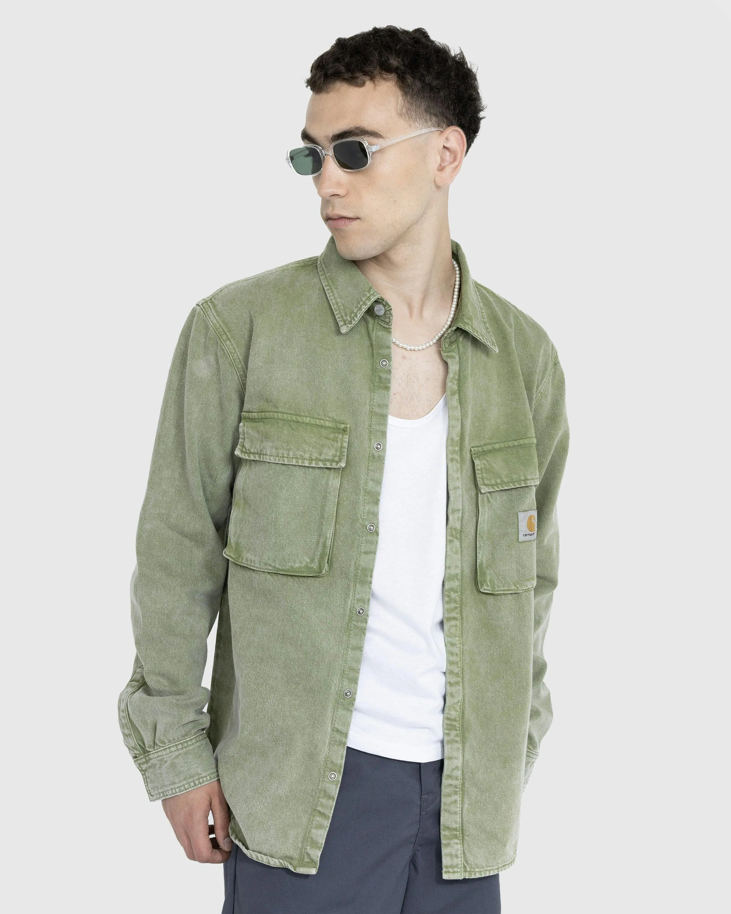 Carhartt WIP – Monterey Shirt Jacket Worn-Washed Kiwi Green | Highsnobiety Shop