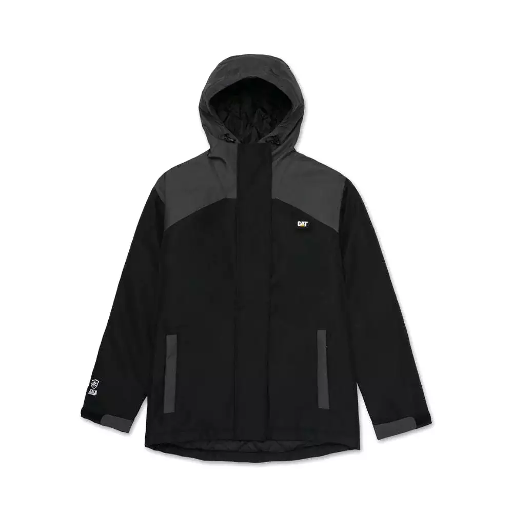 CAT Men's Heavyweight Insulated Work Winter Oxford Jacket - Black 1040022