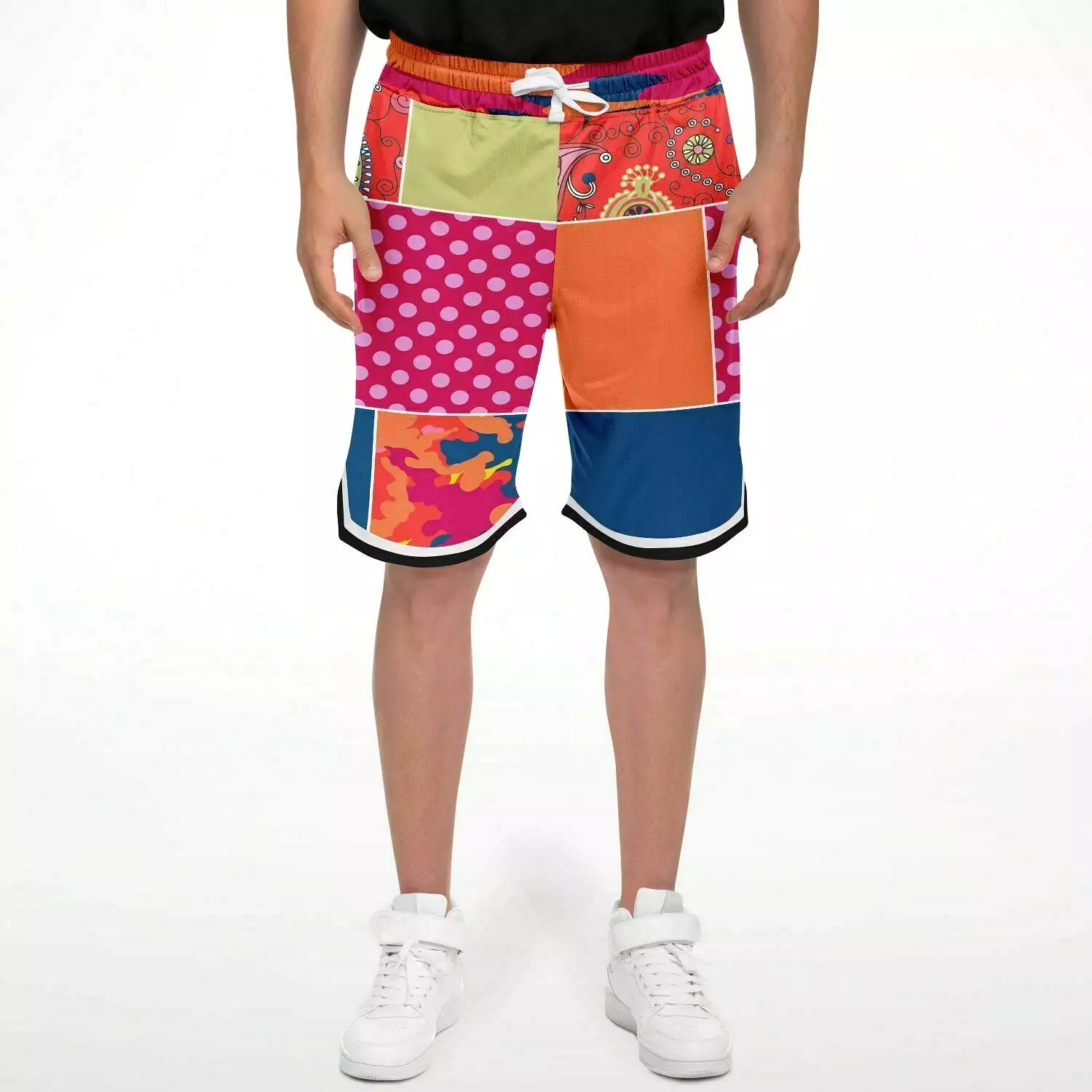 Chili Pepper Camo Fatigue Basketball Shorts