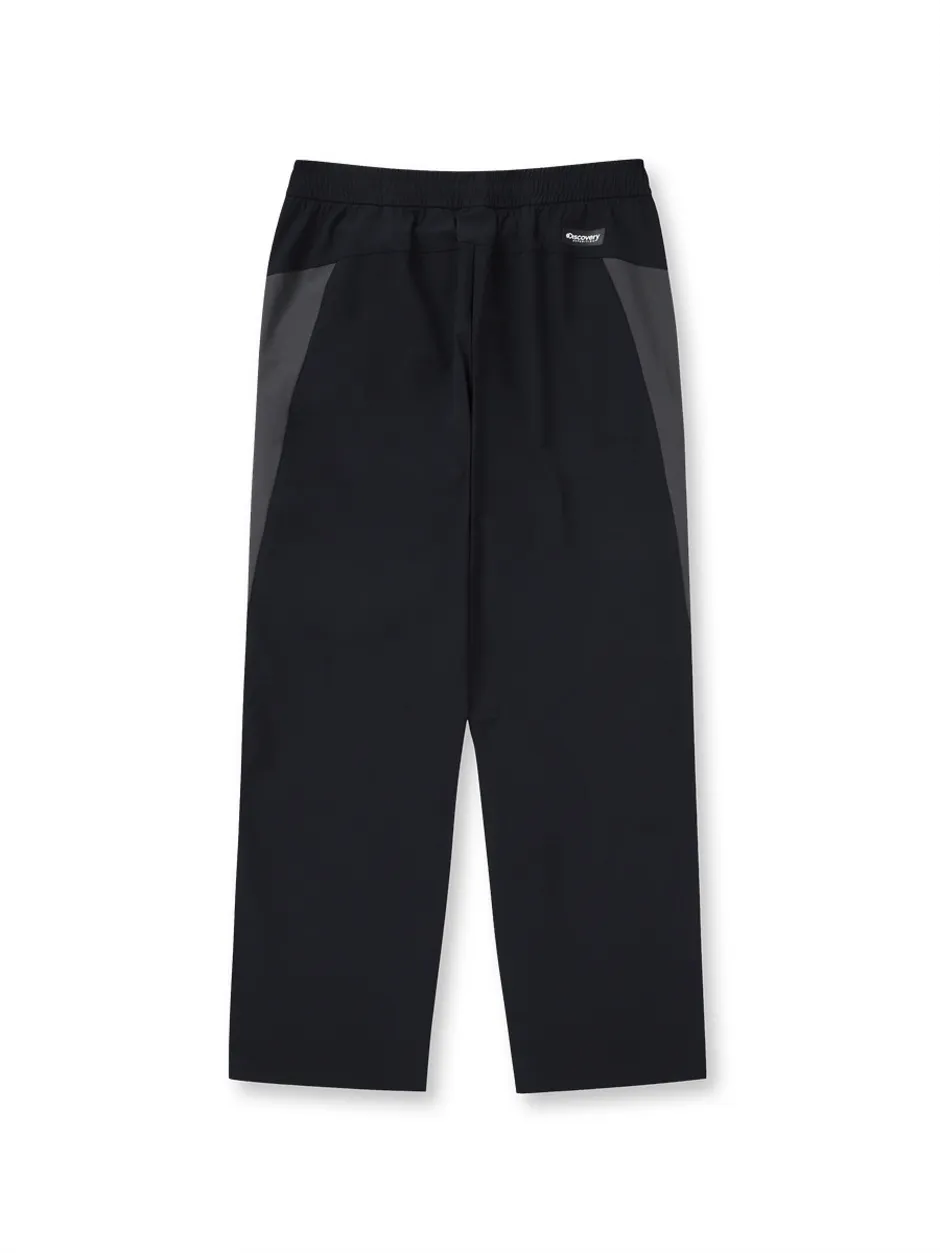 Color Block Woven Training Pants Black