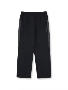 Color Block Woven Training Pants Black