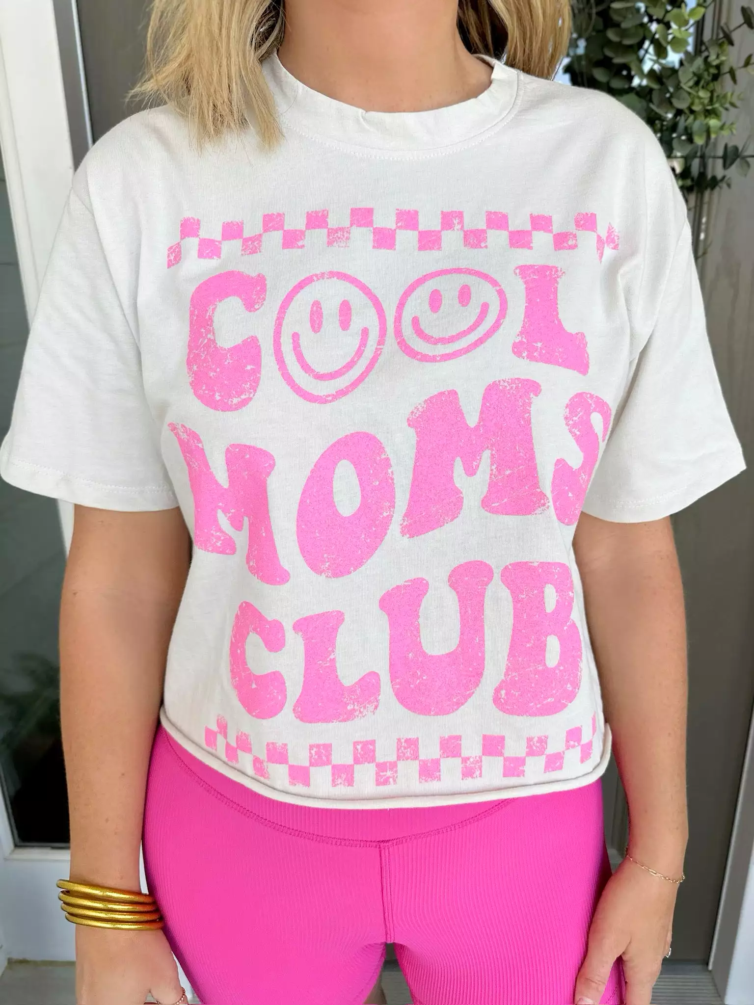 Cool Mom's Club Cropped Graphic Tee