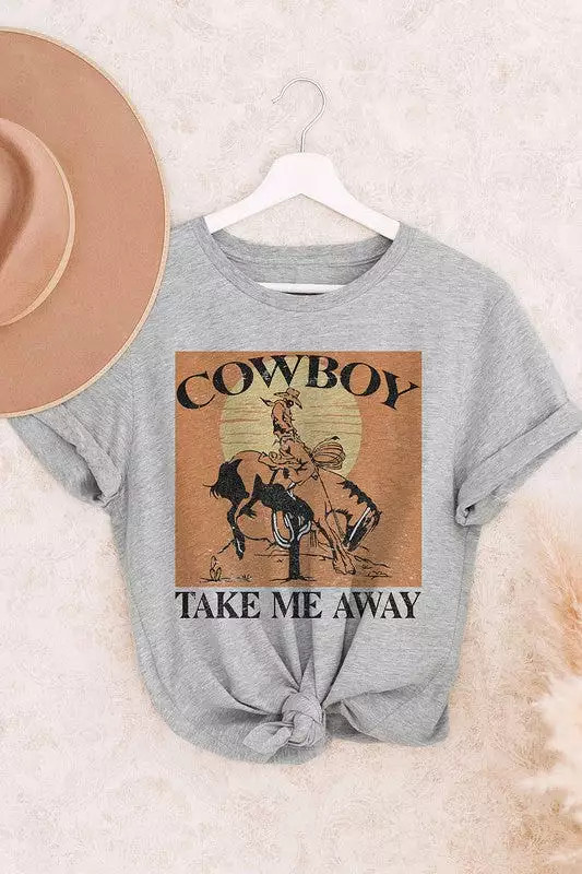 COWBOY TAKE ME AWAY GRAPHIC TEE PLUS SIZE