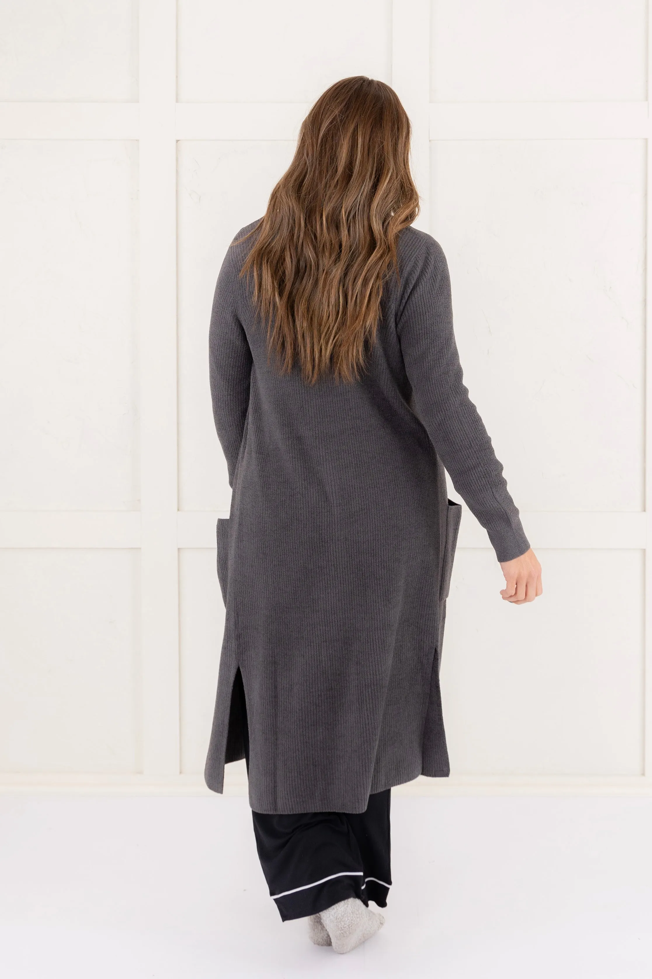 Cozychic Ultra Lite Cardigan - Carbon | Barefoot Dreams