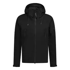 CP COMPANY PRO-TEK LENS LIGHTWEIGHT HOODED JACKET BLACK