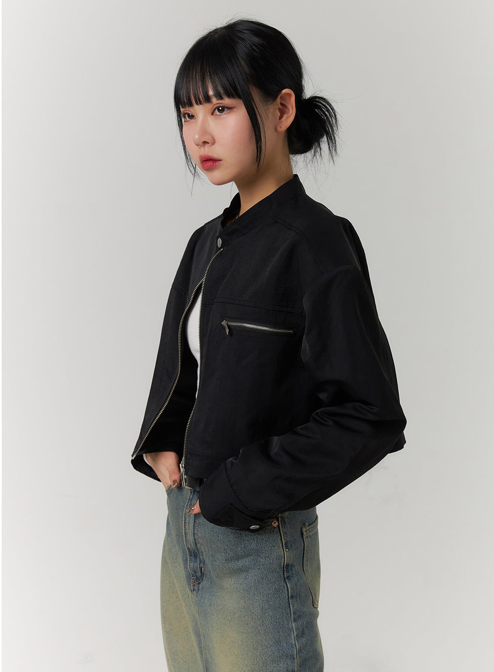 Crop Zip Up Jacket CJ422