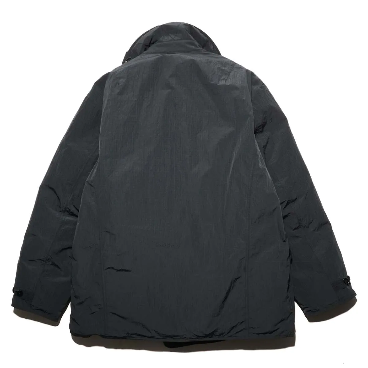 DOWN RIPSTOP PEA COAT - NAVY