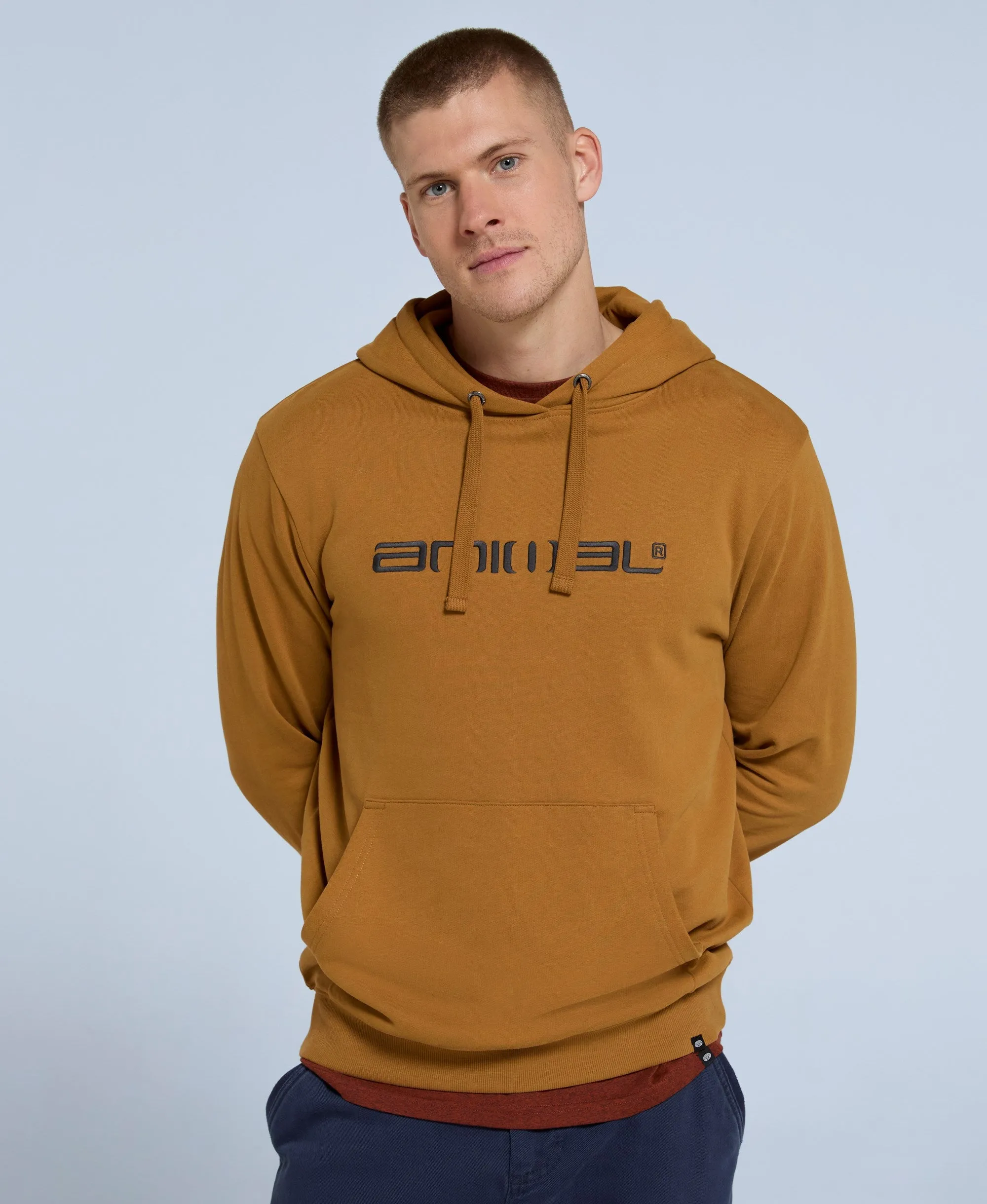 Driver Mens Logo Hoodie - Mustard