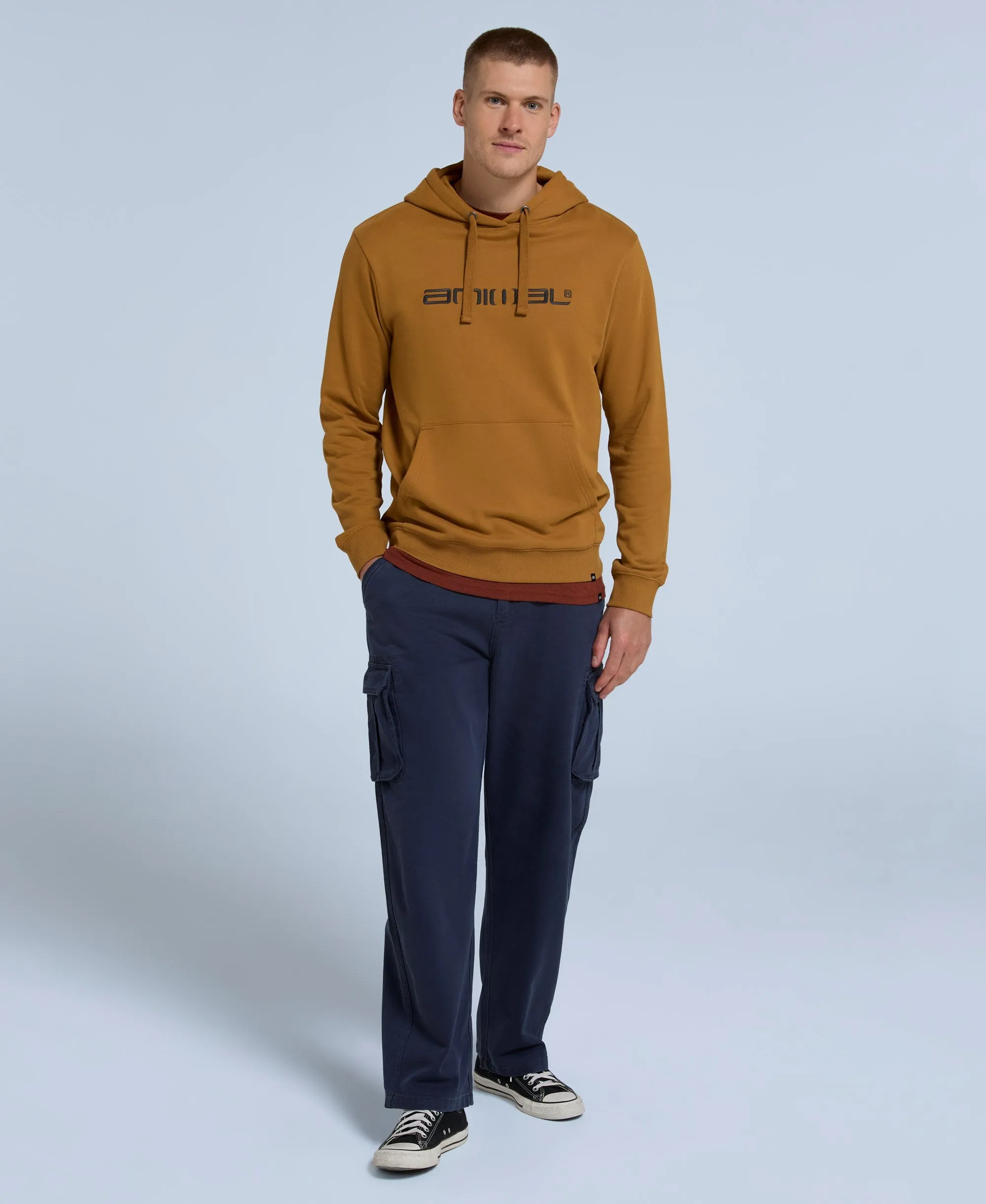 Driver Mens Logo Hoodie - Mustard