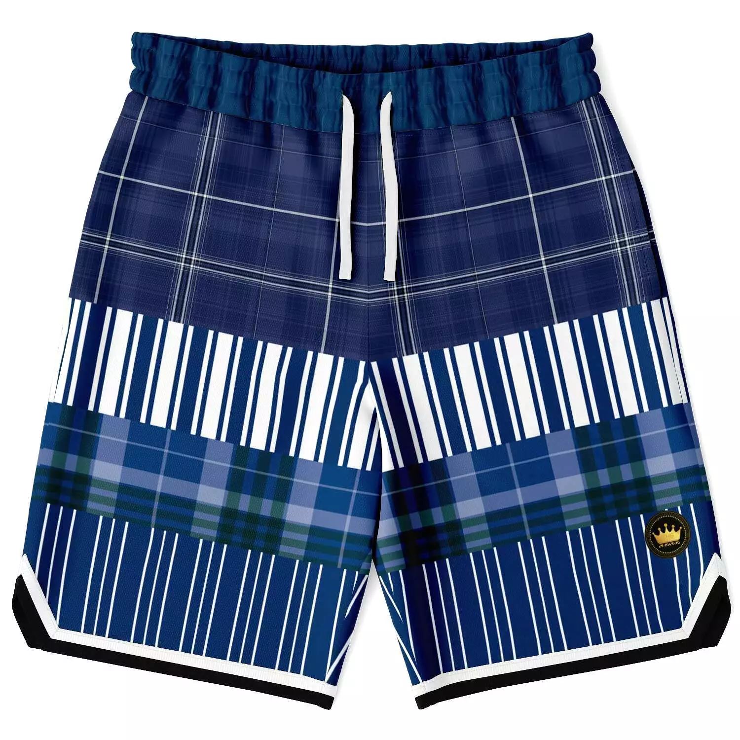 Fair Isle Blue Basketball Shorts