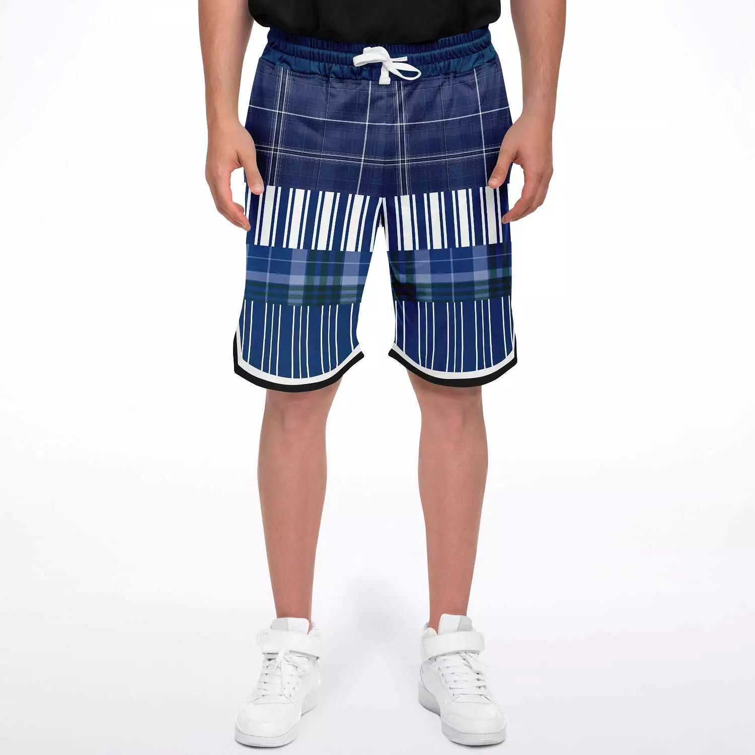 Fair Isle Blue Basketball Shorts