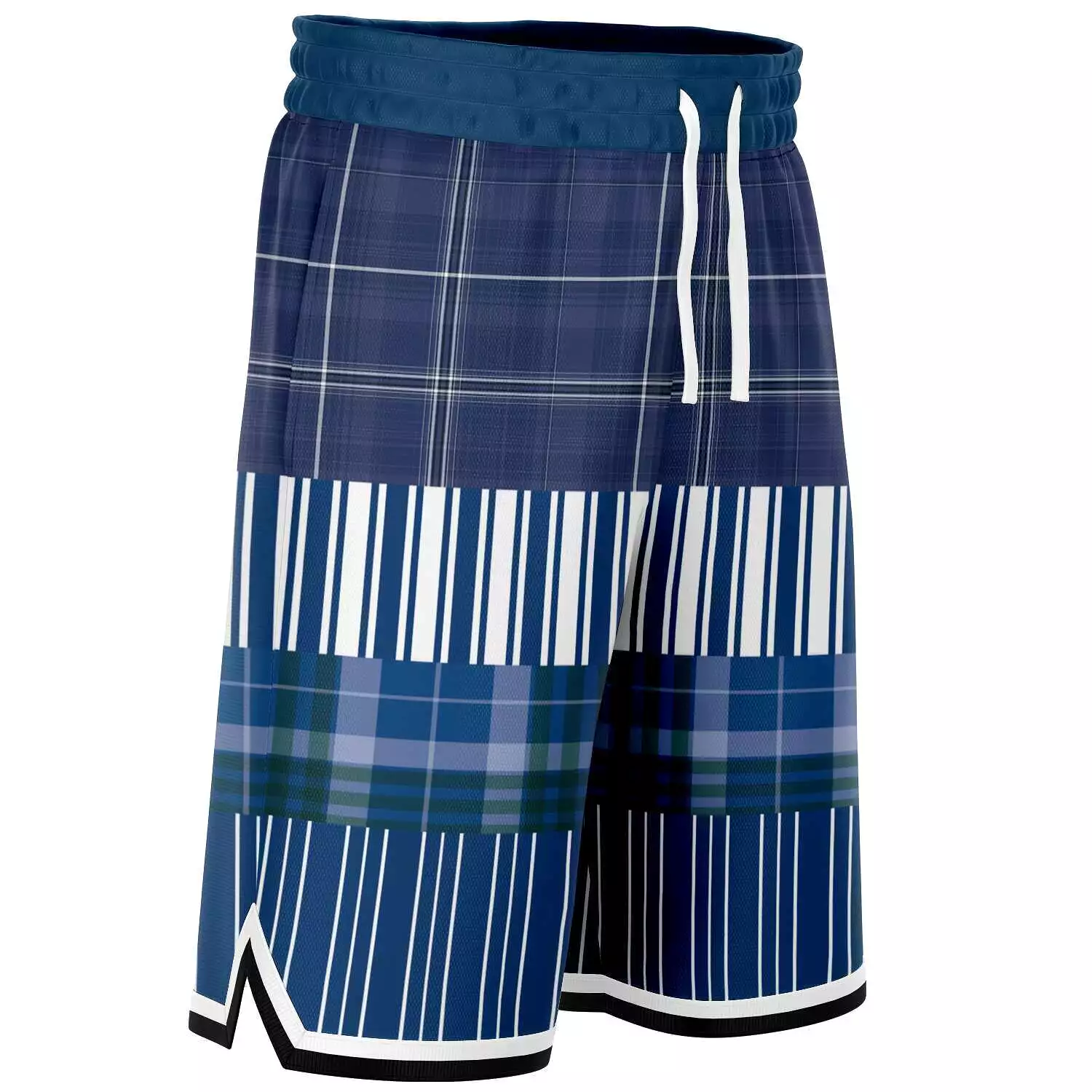 Fair Isle Blue Basketball Shorts