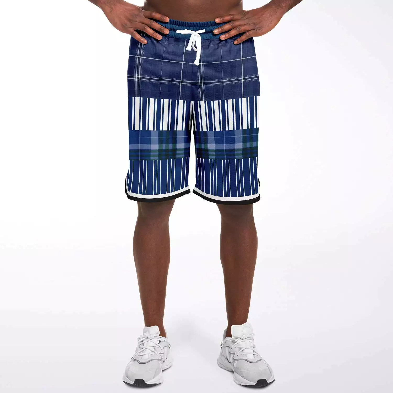 Fair Isle Blue Basketball Shorts