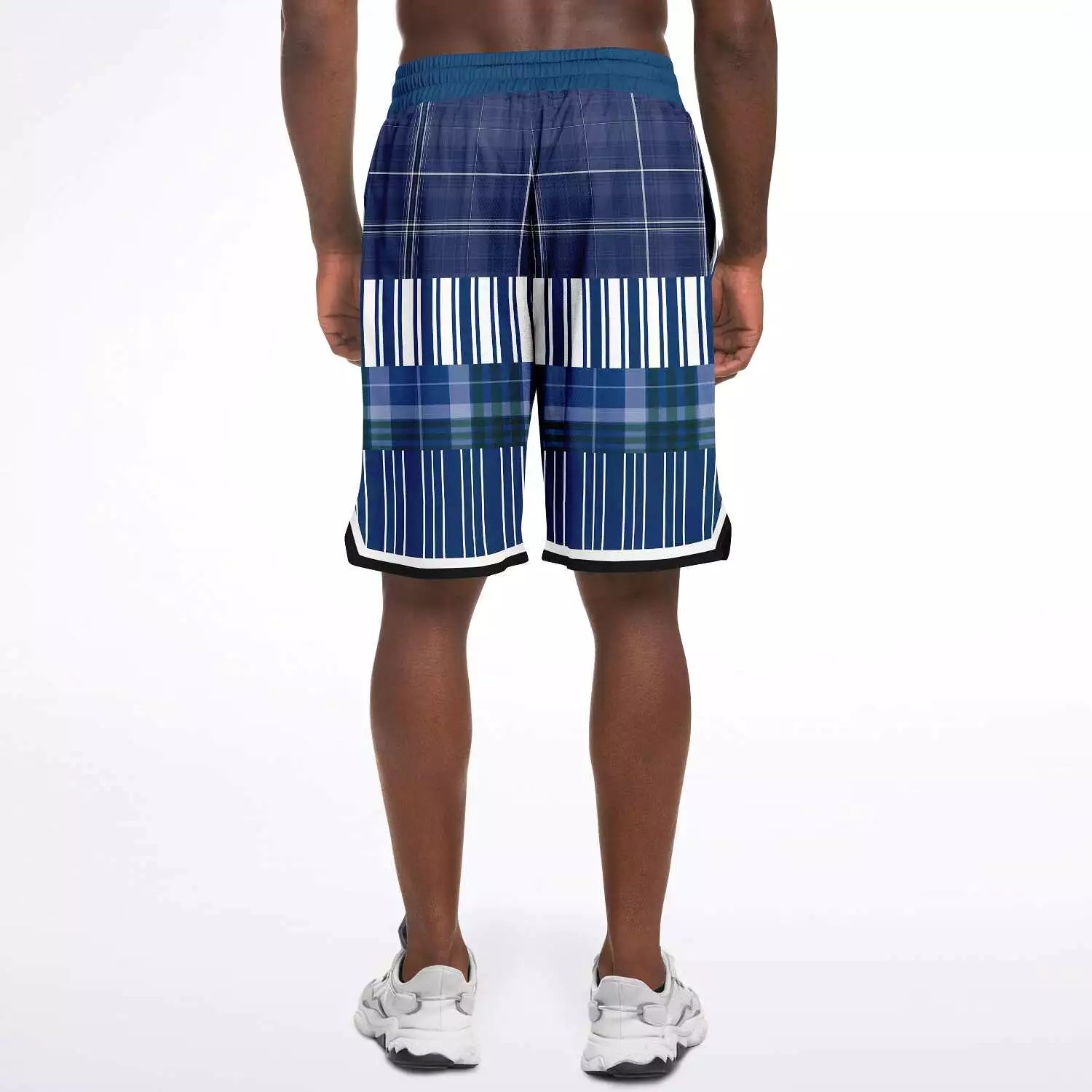 Fair Isle Blue Basketball Shorts