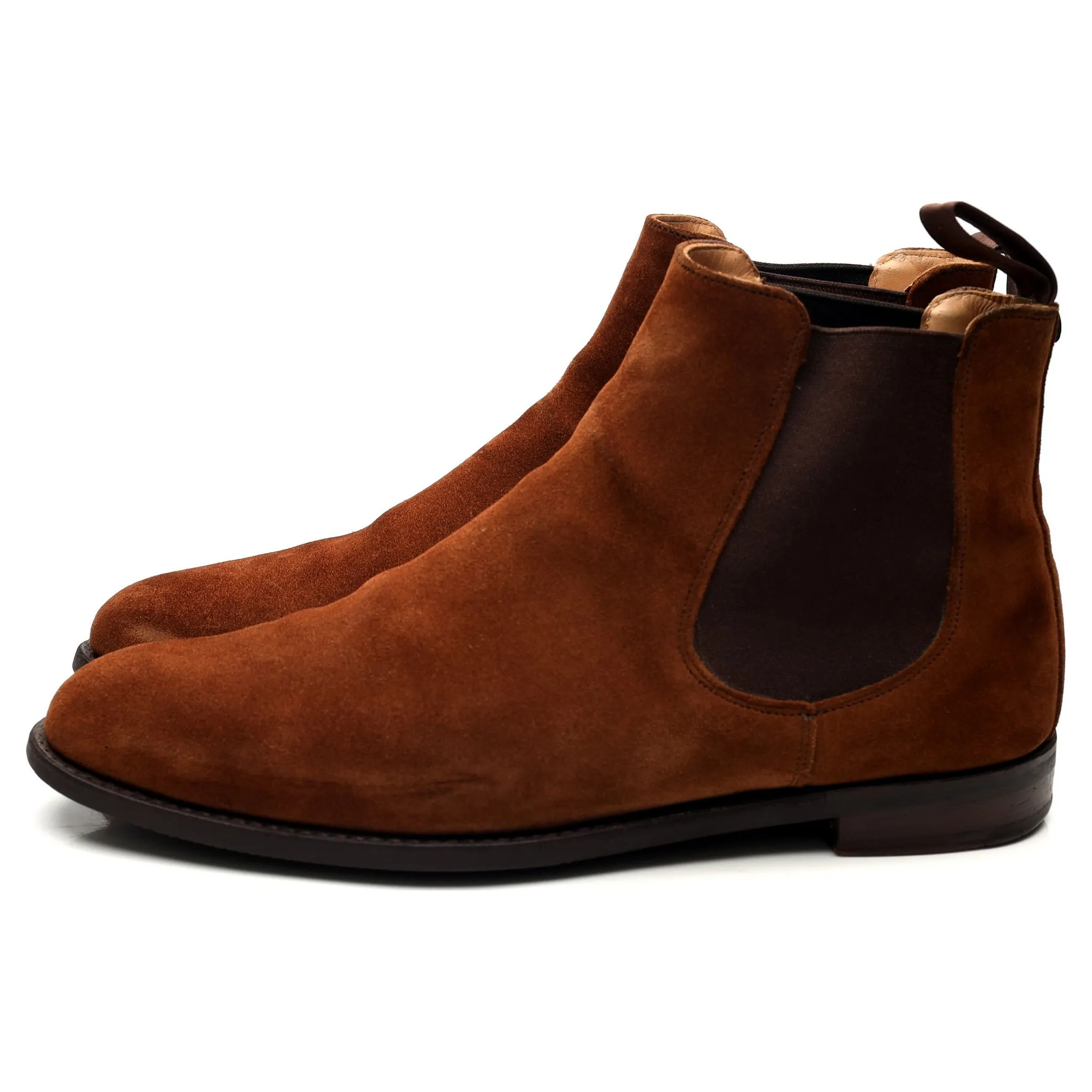 'Godfrey' Snuff Brown Suede Chelsea Boots UK 8.5 F