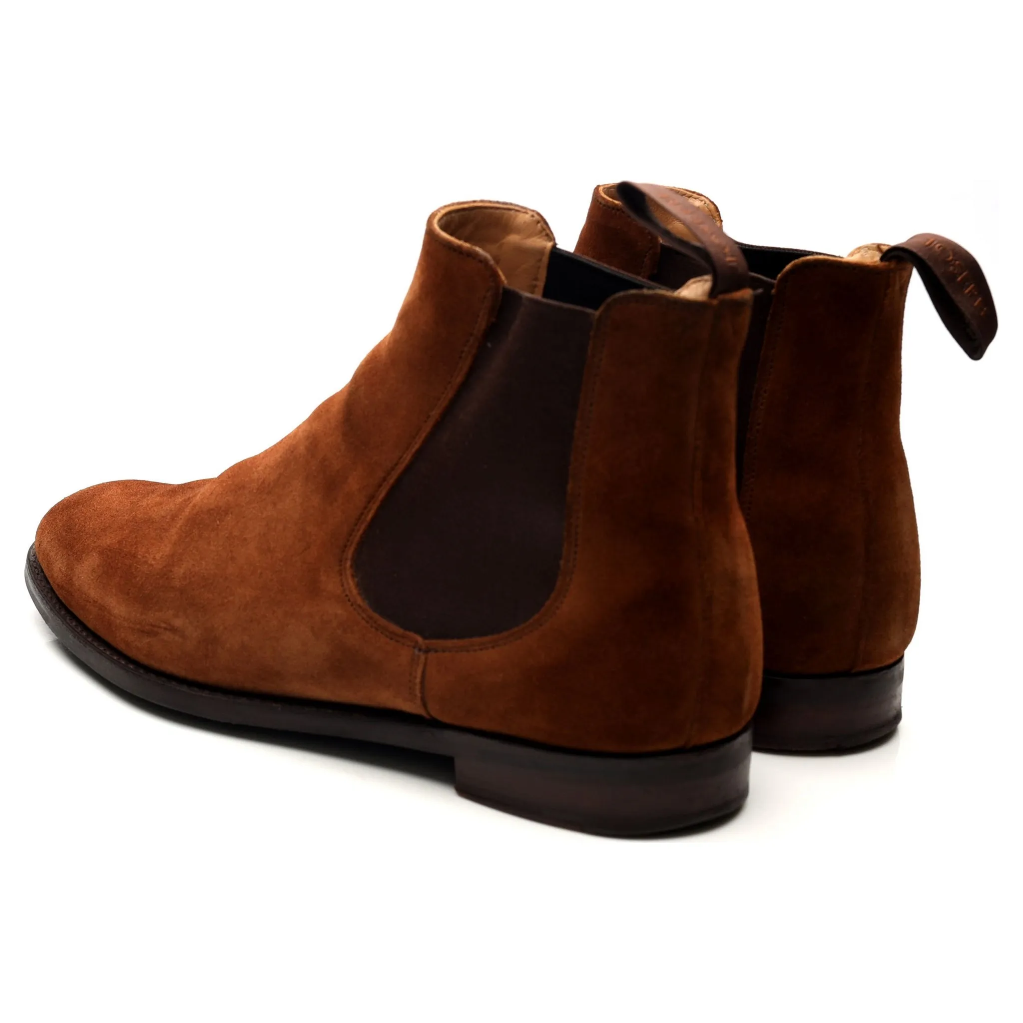 'Godfrey' Snuff Brown Suede Chelsea Boots UK 8.5 F