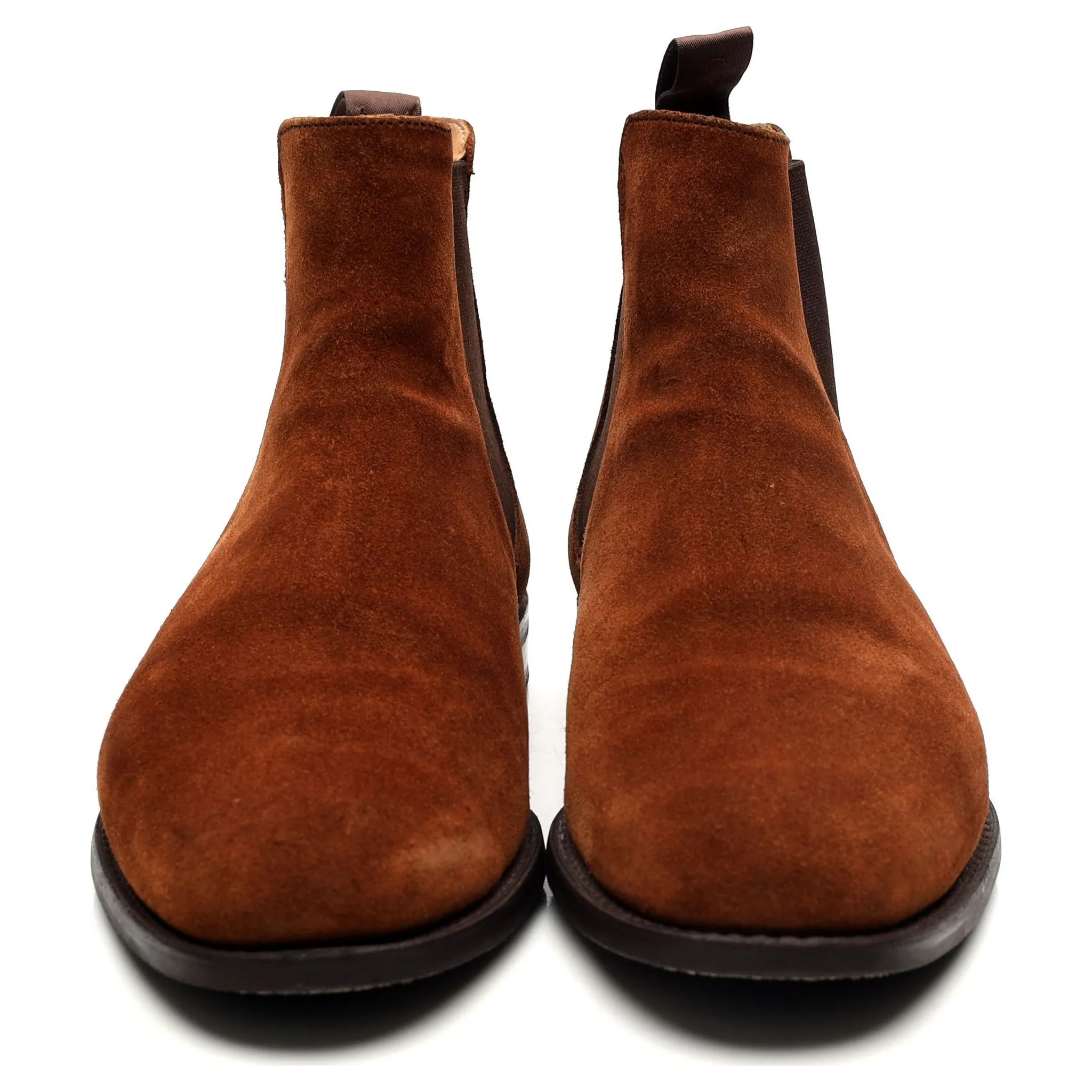 'Godfrey' Snuff Brown Suede Chelsea Boots UK 8.5 F