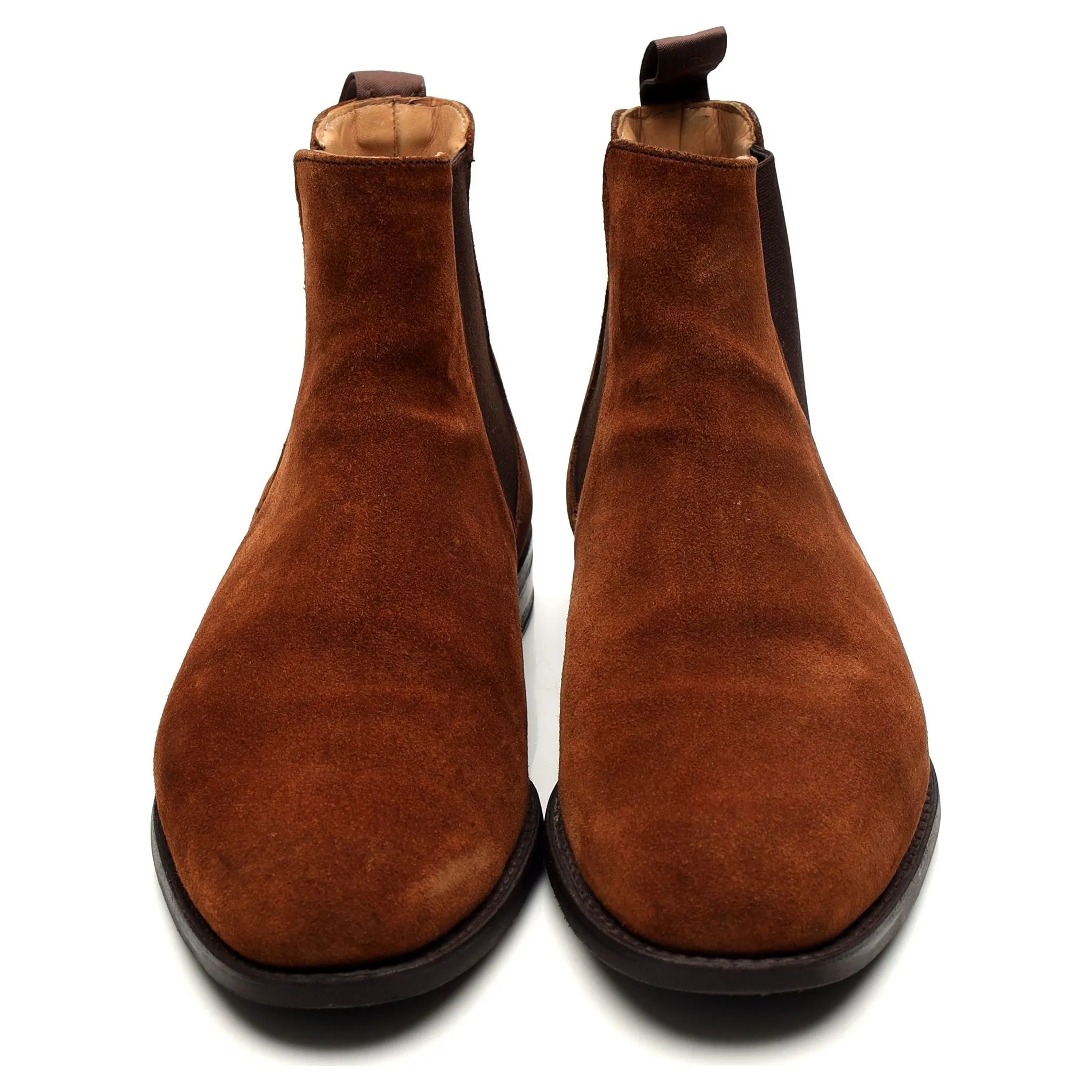 'Godfrey' Snuff Brown Suede Chelsea Boots UK 8.5 F