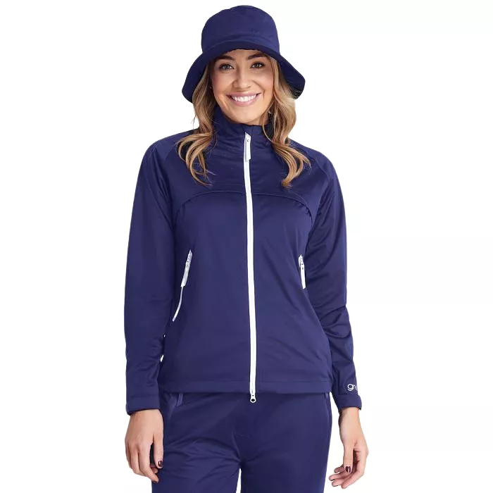 Green Lamb Waterproof Jacket Gala Navy