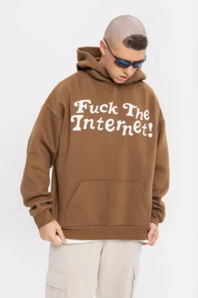 Handwritten Logo Puff Print Hoodie