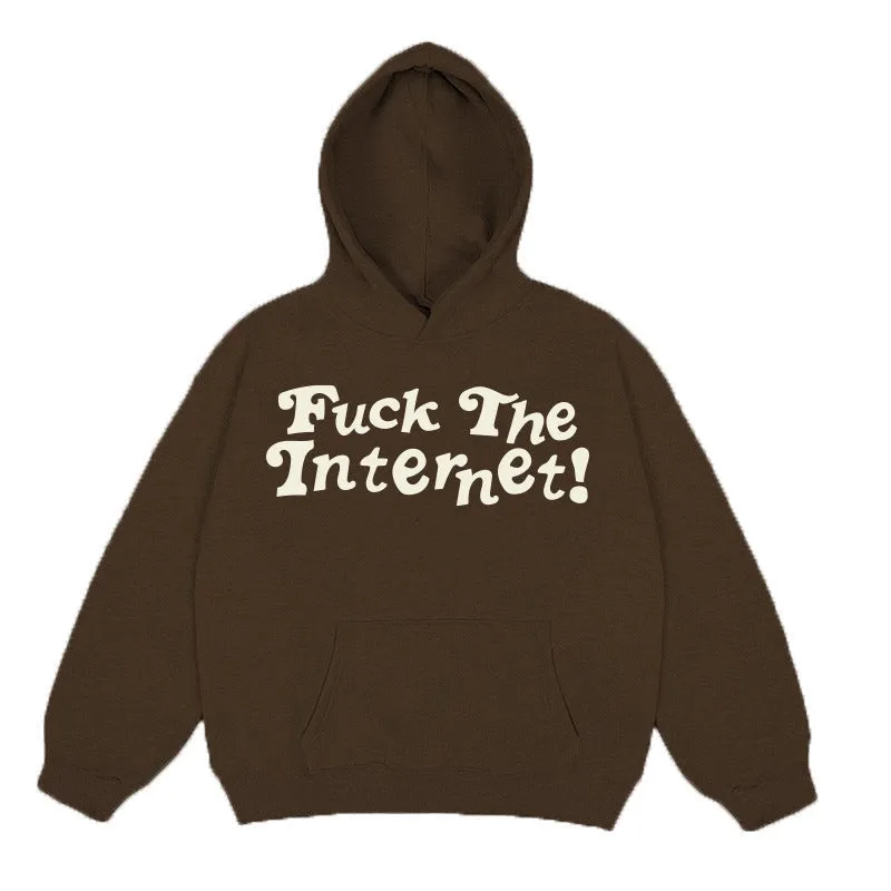 Handwritten Logo Puff Print Hoodie