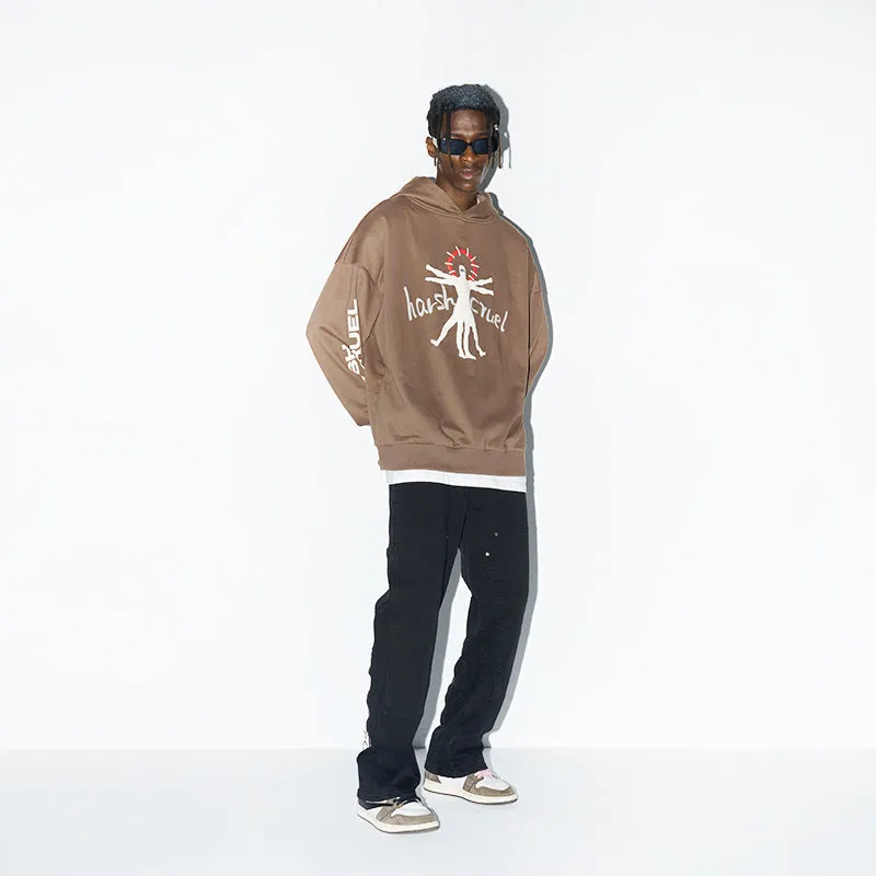 H/C Vitruvian Man Printed Hoodie