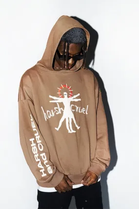 H/C Vitruvian Man Printed Hoodie