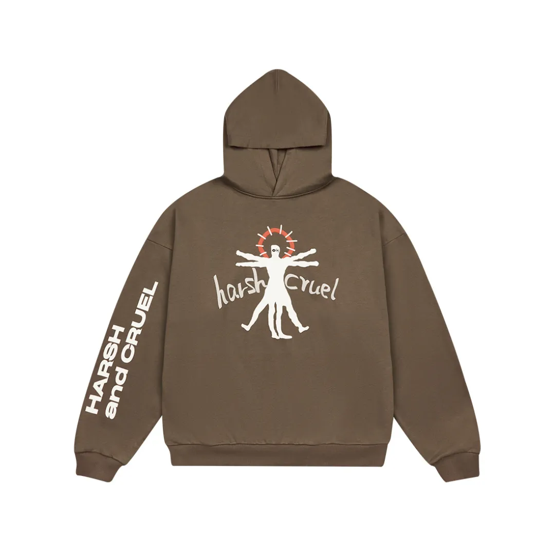 H/C Vitruvian Man Printed Hoodie