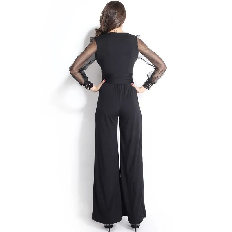 Heavy Metal Studded Cuff Jumpsuit